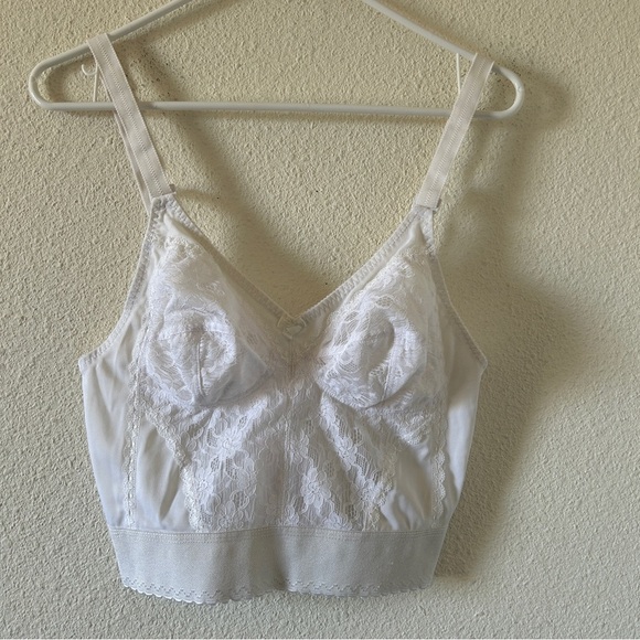 VTG Rene Rofe Lace Corset Bralette Women’s 34B Dainty Feminine Sexy Rockabilly - Picture 1 of 8